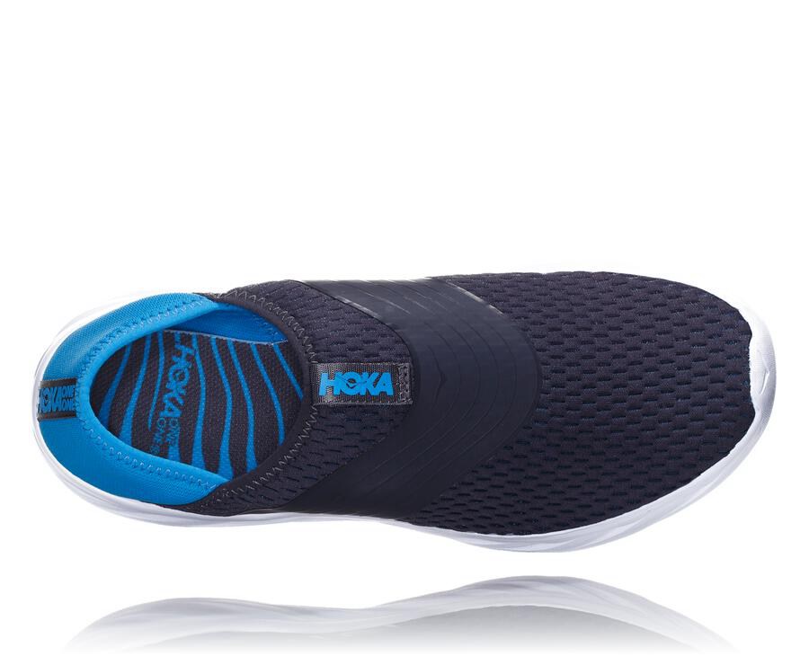 Hoka One One Sandale Panske Námornícka Modrá/Biele - ORA Recovery - 21376-CTVH